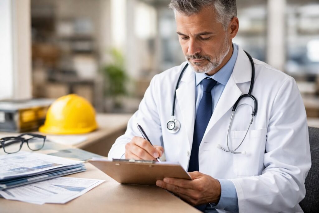 medico competente compila la cartella sanitaria e di rischio